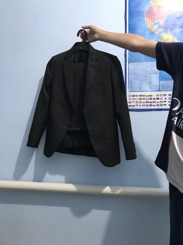 мужской вельветовый пиджак: Костюм цвет - Черный