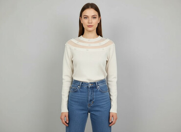 bluzki z aplikacja: Elite, Women's blouse, size S