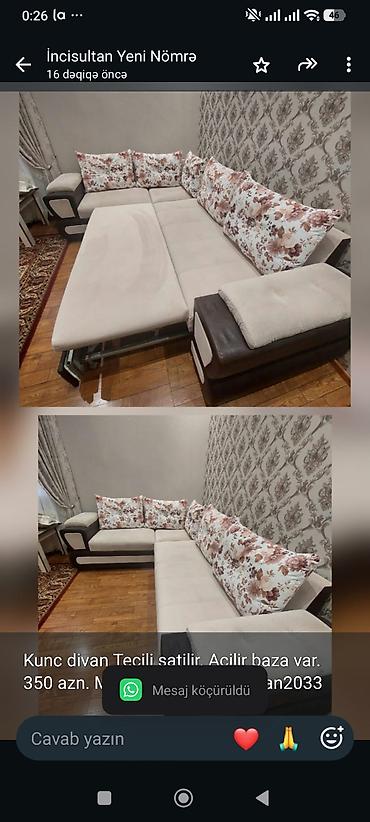 Kunc divan Tecili satilir. Acilir baza var. 350 azn. Merdekan lalafo.az -da Kunc divan Tecili satilir. Acilir baza var. 350 azn. Merdekan