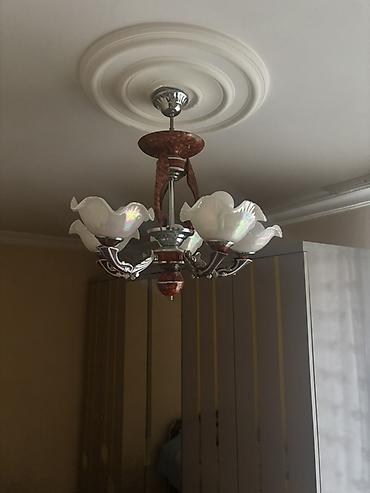 inter tekstil sumqayit: Çılçıraq, 6 lampa, Metal — 2