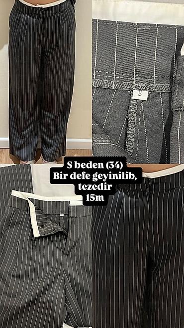 Şalvarlar: Şalvar, Zara, S, rəng - Boz — 1