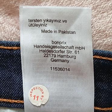 pull and: Мужские джинсы, 5XL, Bonprix, Новый, цвет - Синий, Самовывоз — 6