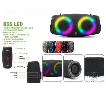 daske za wc solju ikea: Bluetooth zvucnik B5S sa led svetlom 10w Bluetooth zvucnik B5S sa led