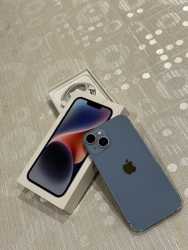ayfon 14 qiymet: IPhone 14, 128 GB, Pacific Blue, Face ID