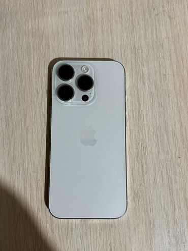 поко х6 телефон: IPhone 15 Pro, Колдонулган, 256 ГБ, White Titanium, 81 %