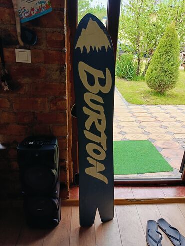 Сноуборды: Экслюзив. винтажный сноуборд Burton Cruzer 165 с креплениями . Один из