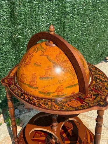 RS - Antique Drinks Carts: Stilski globus bar / kolica za piće - ODLIČNO STANJE U odličnom — 11