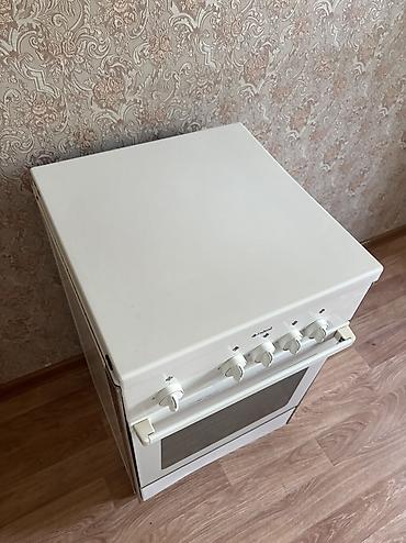 indesit: Газовая печь, Indesit, Б/у, Напольная, цвет - Белый — 2