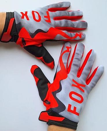 tomos za decu: Biciklističke/motokros rukavice FOX – crveno/siva kombinacija - — 1