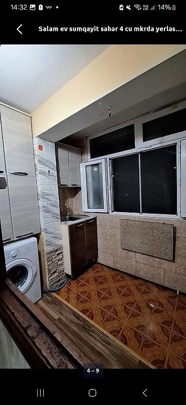 kiraye evlər ucuz: Sumqayıtda 4 mkrda 2 otaqlı mənzil kirayə veriilir.5 mərtəbənin 4cü — 9