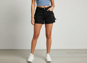 krótkie spodenki damskie bojówki: Shorts for women, size S