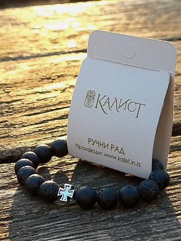 Narukvice: Kalist kamene brojanice od vulkanske lave, ručno rađene s blagoslovom — 8