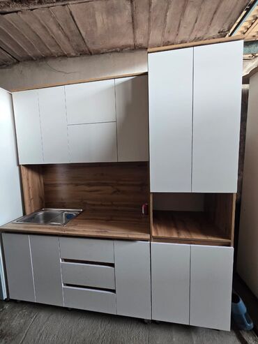 Кухонные гарнитуры: Кухонный гарнитур, Новый, цвет - Бежевый, Бесплатная доставка — 7