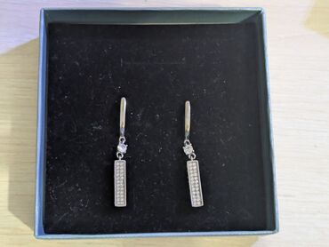 залез под одеяло к спящей: Серебряные серьги, Проба 925, Циркон, Женские, Новый