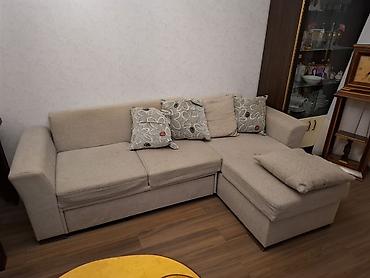 Satılır: qonaq otağı mebel dəsti 1) Künc divan - L formalı, sağ