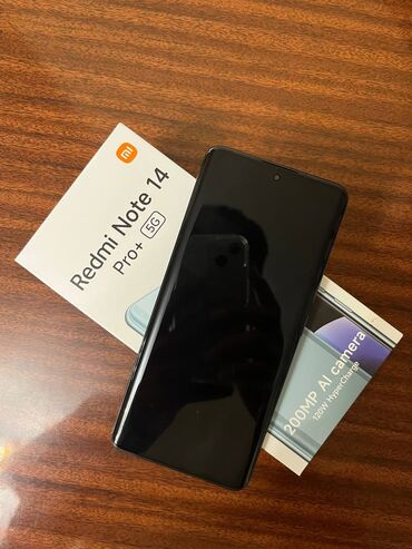 чёрный ноутбук: Redmi, Redmi Note 14 Pro Plus, Б/у, 512 ГБ, цвет - Черный, 1 SIM, 2 SIM