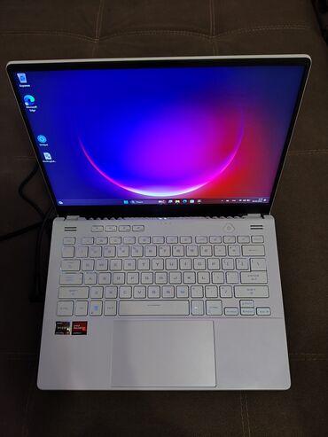 Ноутбук, Asus, 16 ГБ ОЗУ, AMD Ryzen 9, 14 ", Б/у, Для работы, учебы, память SSD