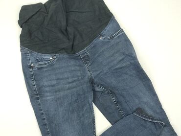 spodnie jeans w kwiaty: L (EU 40), condition - Good