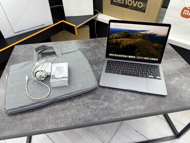 макбук м3: Ноутбук, Apple, 8 ГБ ОЗУ, Apple M1, 13.3 ", Б/у, Для работы, учебы, память NVMe SSD