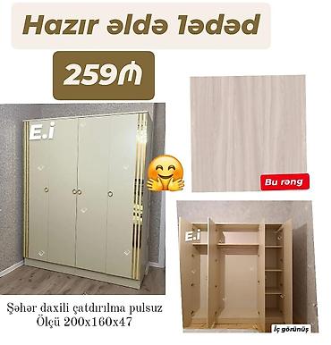 inter tekstil sumqayit: Dolab yeni qarderob paltar dolabı güzgüsüz — 1