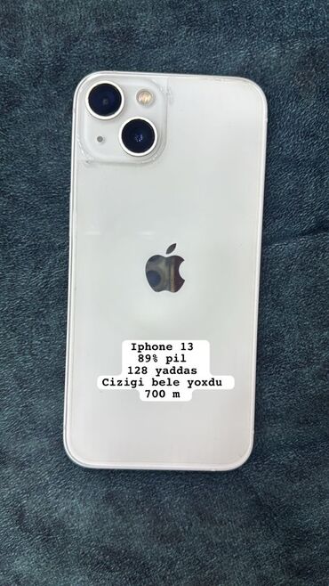 windows 11 qiymeti: IPhone 13, 128 ГБ, Белый, Face ID