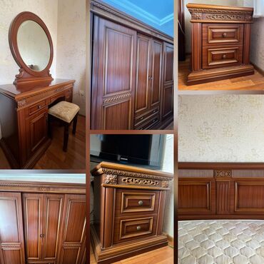 Шкафы: !!!ENDIRIM OLUNDU!!!Yataq desti 500 Azn. Matras var. Mebel yaxshi