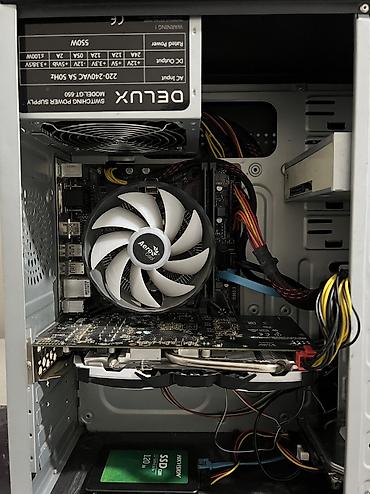 Настольные ПК и рабочие станции: Компьютер, ядер - 8, ОЗУ 16 ГБ, Для работы, учебы, Б/у, Intel Core i3, AMD Radeon RX 580, HDD + SSD — 5