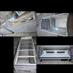 Ət çəkən maşınlar: Şüşəli dondurucu