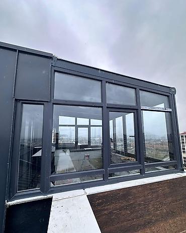 balkon aksesuarları: Şüşə balkon və terras sistemləri – sürüşən və qatlanan panellər — 1