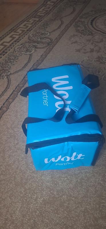 Оборудование для ресторанов, кафе: Wolt Partner izotermal çatdırılma çantası təcili satılır - Rəng: mavi — 8