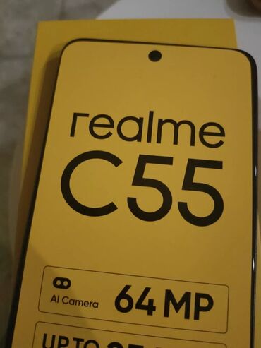 realme c30s qiymeti: Realme C55, 256 GB, rəng - Qara, Zəmanət, Sensor, Barmaq izi