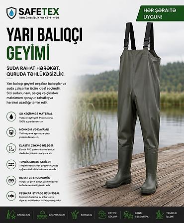 balıqcı geyimi: Safetex balıqçı geyimi – suda rahatlıq, quruda təhlükəsizlik! — 1