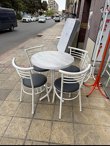 Kafe/restoran/ev üçün 4 nəfərlik masa–stul dəsti - Dəst: 1 ədəd lalafo.az -da — 2 Kafe/restoran/ev üçün 4 nəfərlik masa–stul dəsti - Dəst: 1 ədəd — 2