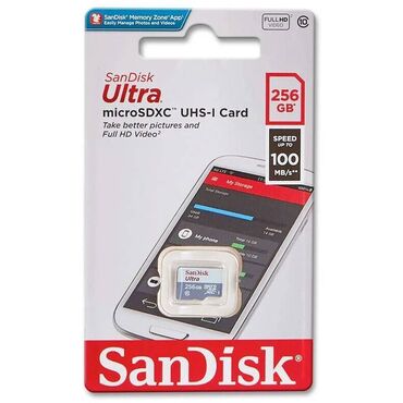 Колонки, гарнитуры и микрофоны: Карта памяти SanDisk Ultra 256G microSDXC соответствует Class 10 и