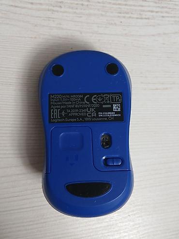 logitech: Logitech M220 Silent Blue Mouse. Istifadə olunmayıb, yenidir — 2