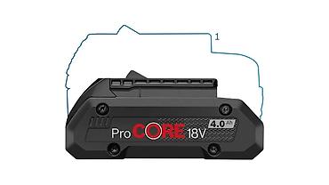 18v: Bosch 18v 4ah Pro Core Batareyası. Orijinal 18v yeni nəsil Bosch Pro — 2