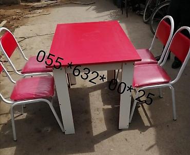 restoran stolları: Mətbəx üçün, Yeni, Açılmayan, Kvadrat masa — 7