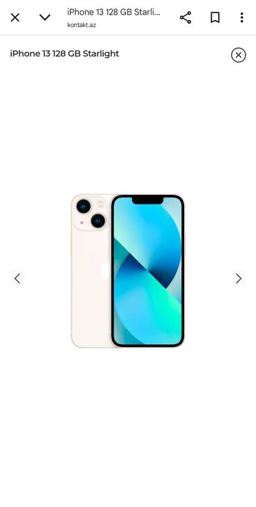 Apple iPhone: IPhone 13, 128 GB, Ağ