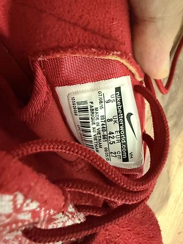 утепленные кроссовки: Кроссовки, 42.5, Nike, Б/у, цвет - Красный, Самовывоз, Платная доставка — 8