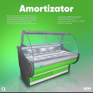 Soyuducu vitrinləri: Vitrin soyuducular. Zavod istehsalı. İstənilən ölçüdə və rəngdə — 4