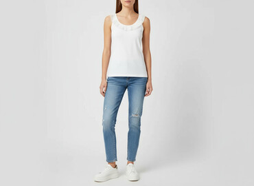 oversized t shirty basic: H&M, Top damski, rozmiar S
