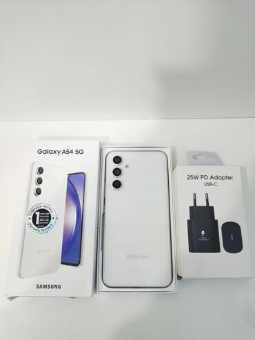 samsung galaxy note 5 satiram: Samsung Galaxy A54, 256 GB, rəng - Ağ, Face ID, Barmaq izi