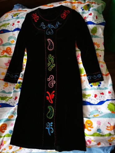 детское пальто: Платье + чыптама в национальном стиле. эксклюзивно. бархат отличного