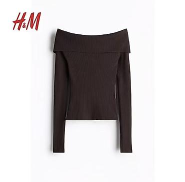 nike tech flecce: Топ H&M с открытыми плечами Размер S Новая с этикетками - — 1