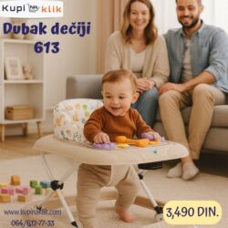 Ostali dečiji nameštaj: Dubak dečiji 613 - Model sa stabilnim okvirom i više točkića za lakše — 7