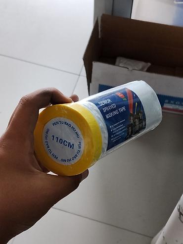 Маскировочная лента с укрывной пленкой SENIOR (Sprayed Masking Tape)