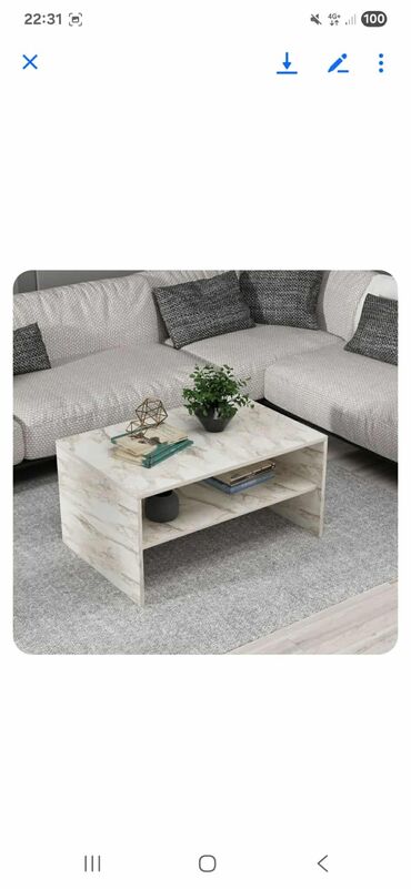 Stolovi: Apollon - White, Sapphire Oak White Sapphire Oak Coffee Table 100% — 7