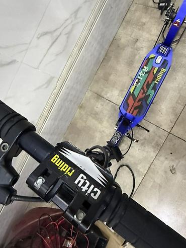 Электротранспорт: Şəhər üçün elektrik skuter - Rəng: mavi, rəngarəng “City Riding” — 3
