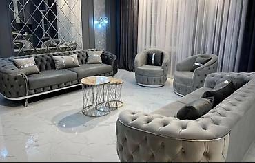 Sifarişlə divanlar: Divan, Qonaq otağı üçün, Parça, Bazasız, Açılmayan — 18