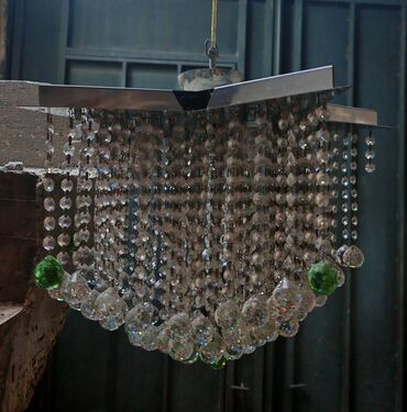 can desmali: Çılçıraq, 5 lampa, Xrustal